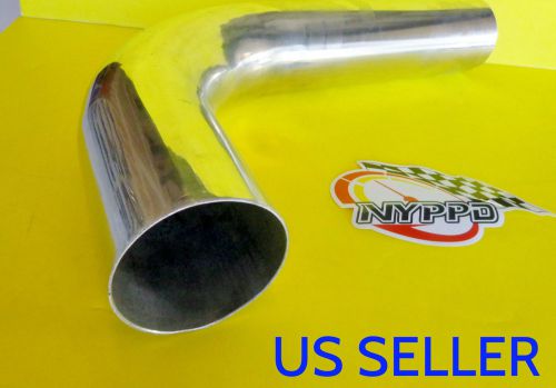 Nyppd universal 3.0&#034; in 76 mm outside diameter 90 degree polished aluminum pipe