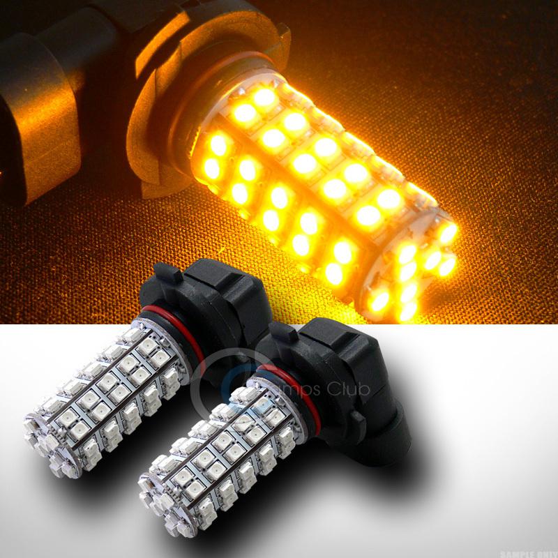 2p amber y 9005/hb3/h10 68 smd led daytime running light drl lamp bulb 9055 9050