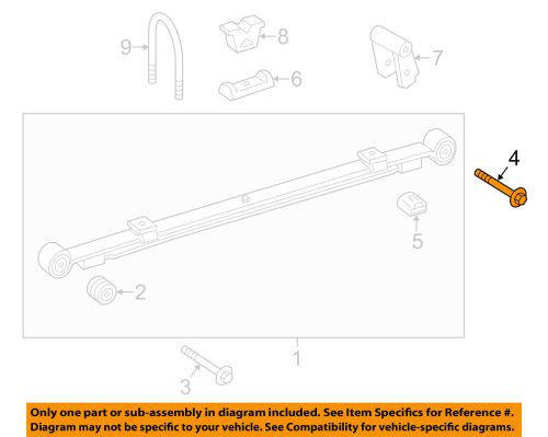 Mercedes mercedes-benz oem rear suspension-leaf spring rear bolt 0059905604