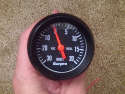 Sunpro vacuum / boost gauge black