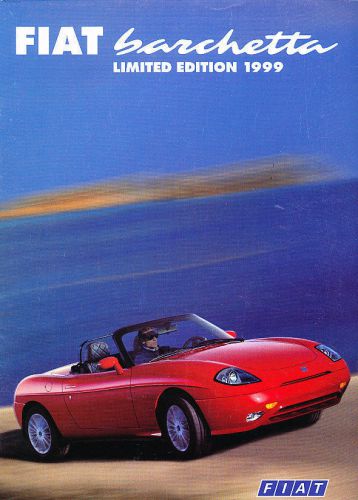 1999 fiat barchetta limited edition original sales brochure german prospekt