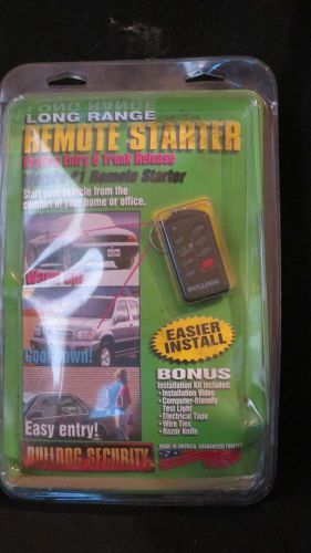 Bulldog security long range remote starter keyless entry &amp; trunk release rs114