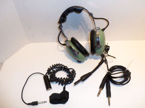 David clark aviation pilot headset model h10-60 with push to talk extension cord