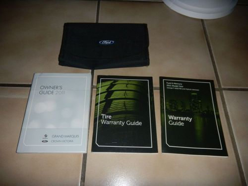 2011 ford crown victoria  vic owners manual set + free shipping