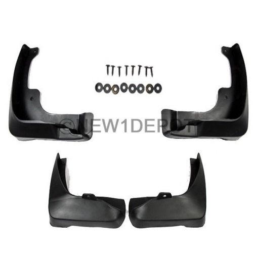 4pcs black splash guards mud flaps mudguards fender fits 07-11 toyota camry nd