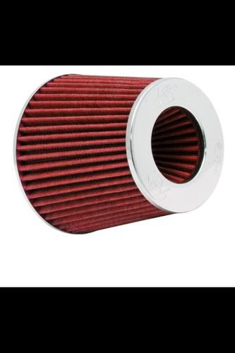 High performance red 3'' inlet cone air filter short ram