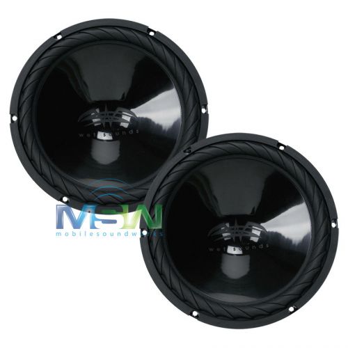 (2) wet sounds ss-10b-s4 10&#034; 4-ohm marine audio subwoofers subs ss10b-s4 *pair*