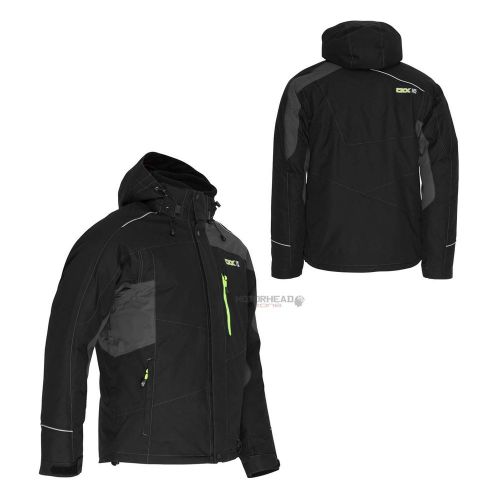 Snowmobile ckx squamish jacket black/charcoal men medium adult coat snow winter