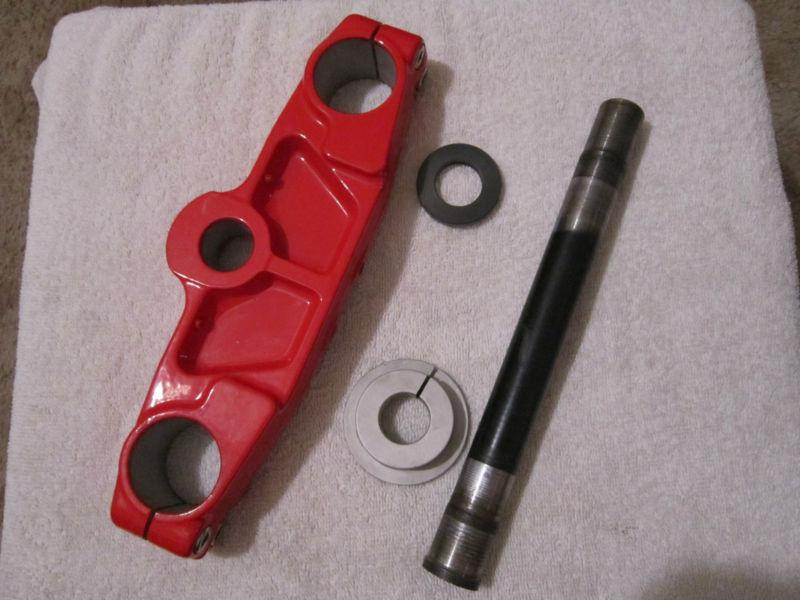 Ducati  750  paso  triple  clamp  lower w/ steering stem for marzocchi  m1r fork