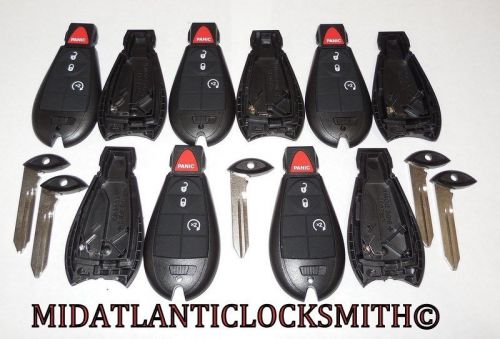 New lot of dodge keyless remote fob prox fobik replacement case shell iyz-c01c