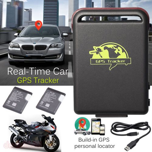 Tk102 gps/gsm/gprs traqueur véhicule voiture mini spy suivi conseil sos + 2