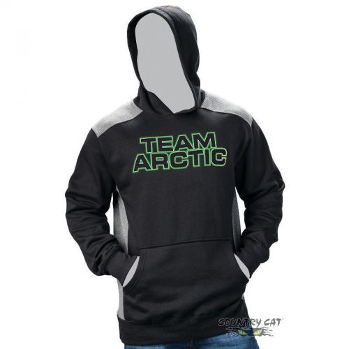 Arctic cat men&#039;s team arctic cotton polyester hoodie - black gray - 5273-95_