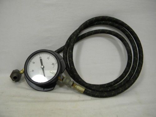 Ashcroft 30 psi gauge/stratoflex hydraulic hose/valve/brass fittings