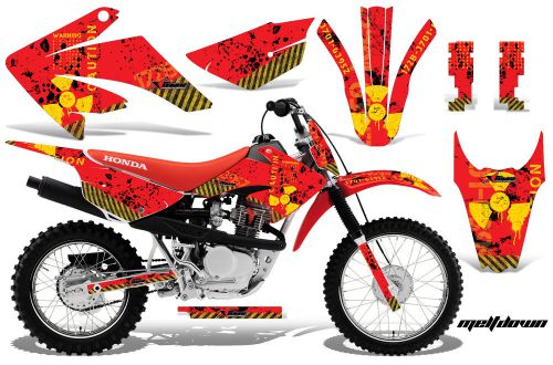 Amr racing mx dirt bike offroad graphics decal kit- honda crf80/100 2011+ melt d