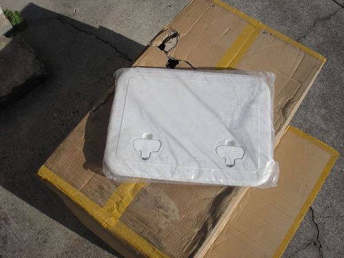 Inovated plastic  removeable white hatches 12 x 16  ( 2 latches)