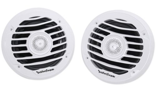 Pair rockford fosgate punch pm262x 6&#034; 150w marine/boat speakers 4-ohm+grill