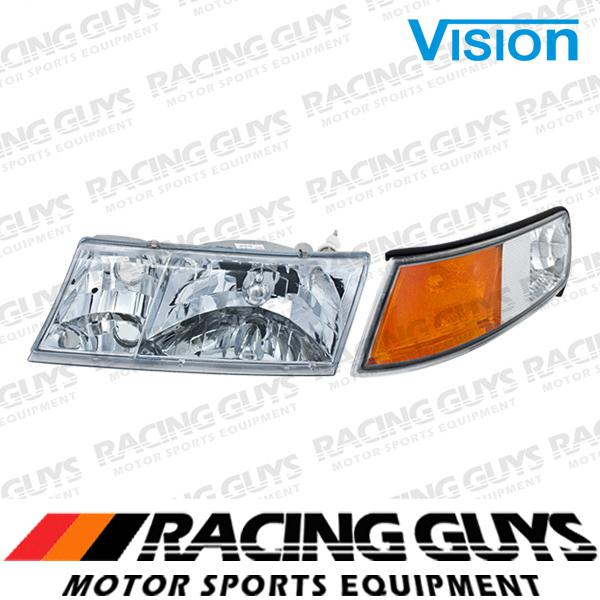 Driver lt head light clear lense corner signal 98-02 mercury grand marquis