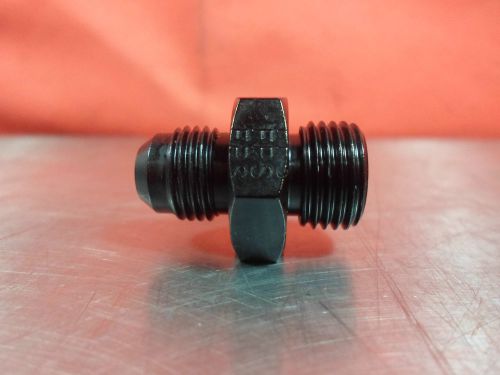 Fragola 481616 black aluminum metric adapter #6an x 16x1.5 metric