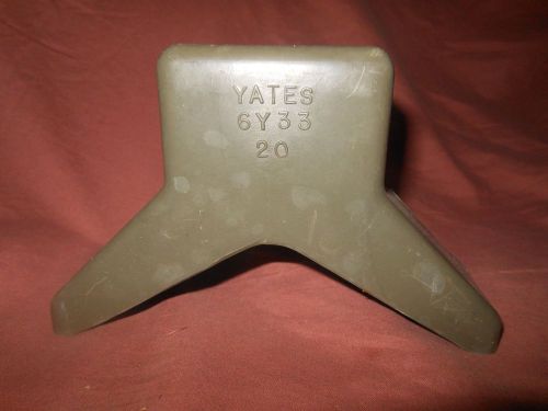 Yates 6y33 20 gray 3 inch rubber boat trailer bow stop v block