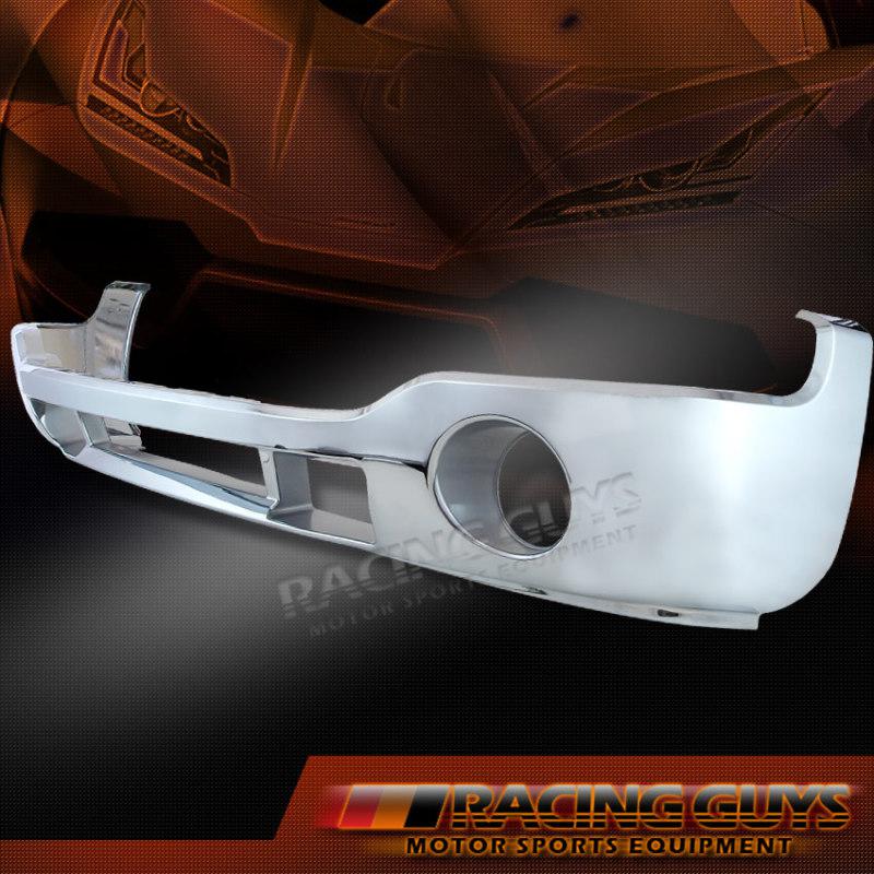 03-06 gmc sierra chrome front lower bumper lower cover fog lamp hole new