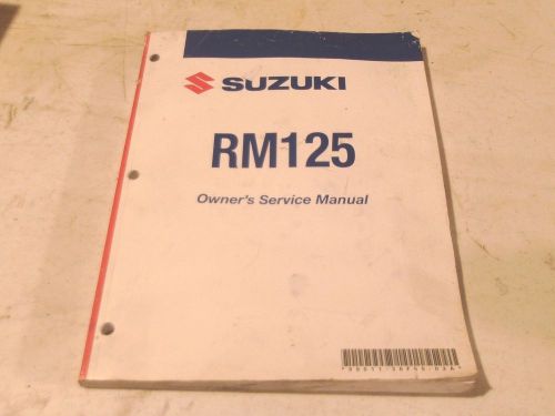 2005 suzuki rm125 owners shop service manual 99011-36f55-03a