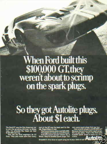 1967 ford gt ***original ad*** autolite