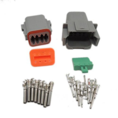 5 sets kit deutsch dt 8 pin waterproof electrical wire connector plug 22-16awg