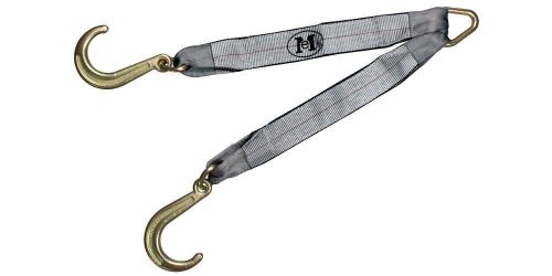 Tow strap v strap 3&#039;&#039;x30&#039;&#039; legs 3ply 8&#039;&#039; j hooks 16200 lbs