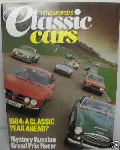 Thoroughbred &amp; classic cars january 1984 alfa zagato