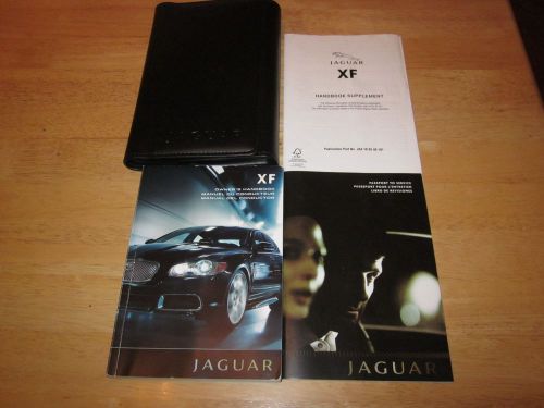 2010 jaguar xf owner manual with navigation section with case oem owners