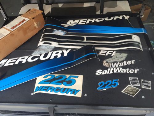 Genuine mercury outboard decal set 225 efi saltwater series  *best offer*