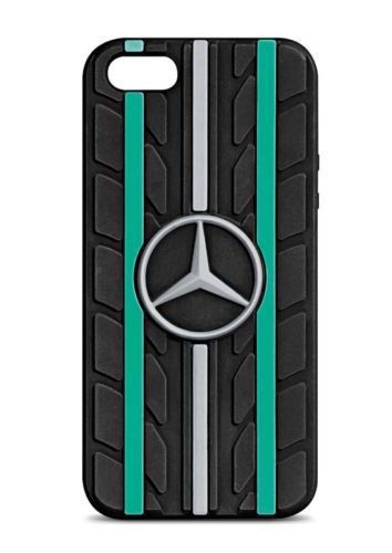 Genuine mercedes iphone 5 5s bumper case hard cover star logo f1 petronas green