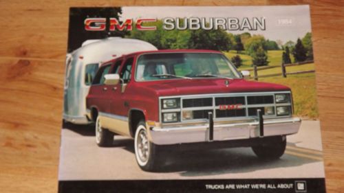 1984 gmc suburban original dealership sales brochure