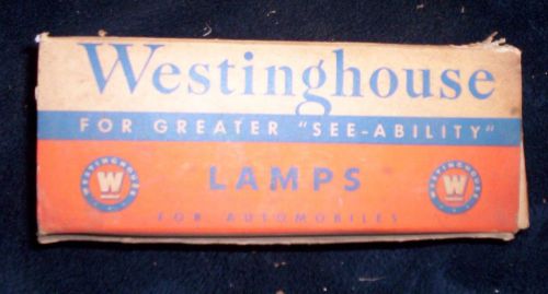 Model a ford vintage westinghouse lamps light bulbs 32-32 cp 6-8 volts full box