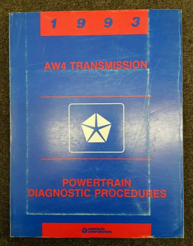 1993 jeep powertrain diagnostic procedures oem manual for aw4 transmission