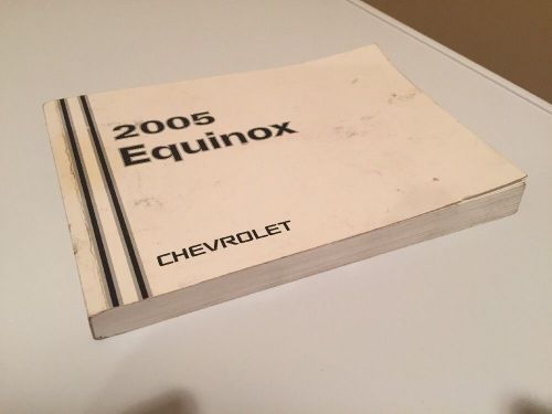 2005 chevrolet equinox owners manual book