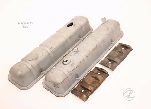 Valve covers buick aluminum 215 cubic inch vintage 2 baffles oem stamped 1961-63