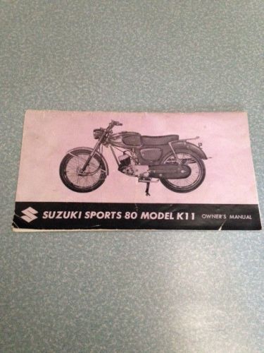 Suzuki sports 80 model k11 owners manual