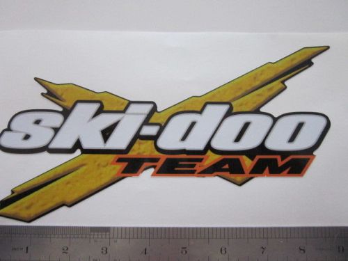 Team ski-doo decal 6&#034;x 4 1/2 in size