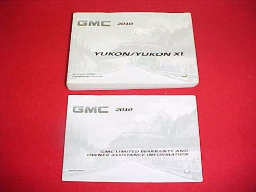 2010 original gmc yukon xl owners manual service guide book kit 10 glovebox oem