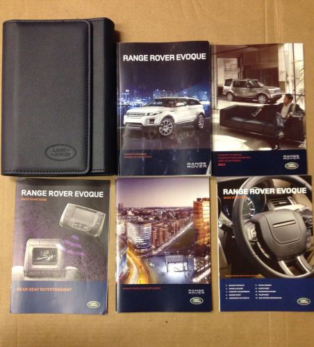 2013 range rover evoque owner&#039;s manual with case