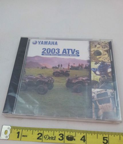 New 03 yamaha atv service manual assembly catalog dealer factory repair quad nos