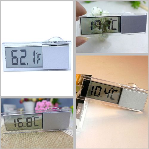 Electronic thermometers transparent lcd digital practical sucker liquid car suv