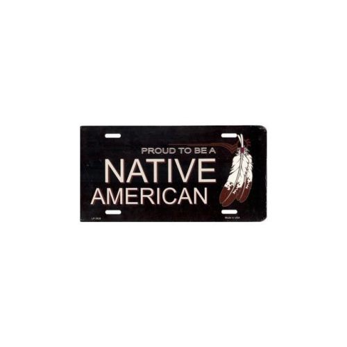 Proud to be a native american license plate