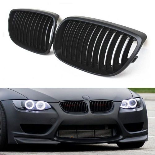 2 pcs black front car grille grill for bmw e92 320i / 325i / 330i / 335i auto