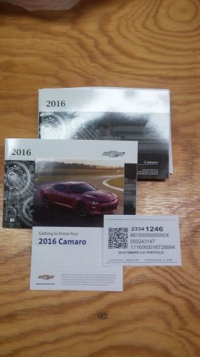 2016 chevrolet camaro original owners service guide manual