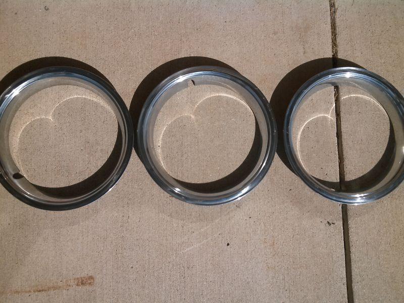 Pontiac gto 1970-1972 rally ii trim rings! 14"x6" good condition!