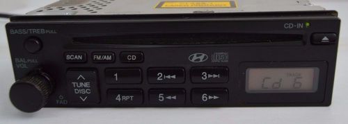 05 06 hyundai tiburon audio equipment am-fm stereo cd 96160-2c150