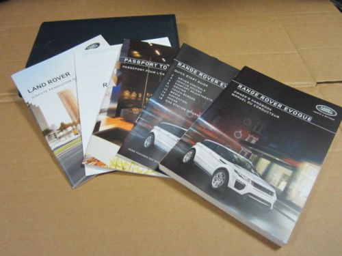 2016 land rover range rover evoque owners manual  - j3050