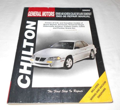 1985-1998 buick / oldsmobile / pontiac automotive repair manual chilton # 28660,